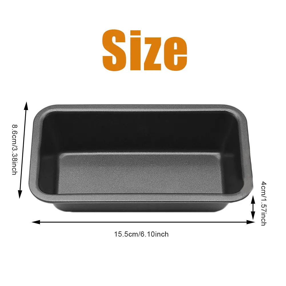 6inch Loaf Pan Rectangle Toast Bread Mold Cake Mold Carbon Steel Loaf Pastry Baking Bakeware DIY Non Stick Pan Baking Supplies
6inch Loaf Pan Rectangle Toast Bread Mold Cake Mold Carbon Steel Loaf Pastry Baking Bakeware DIY Non Stick Pan Baking Supplies