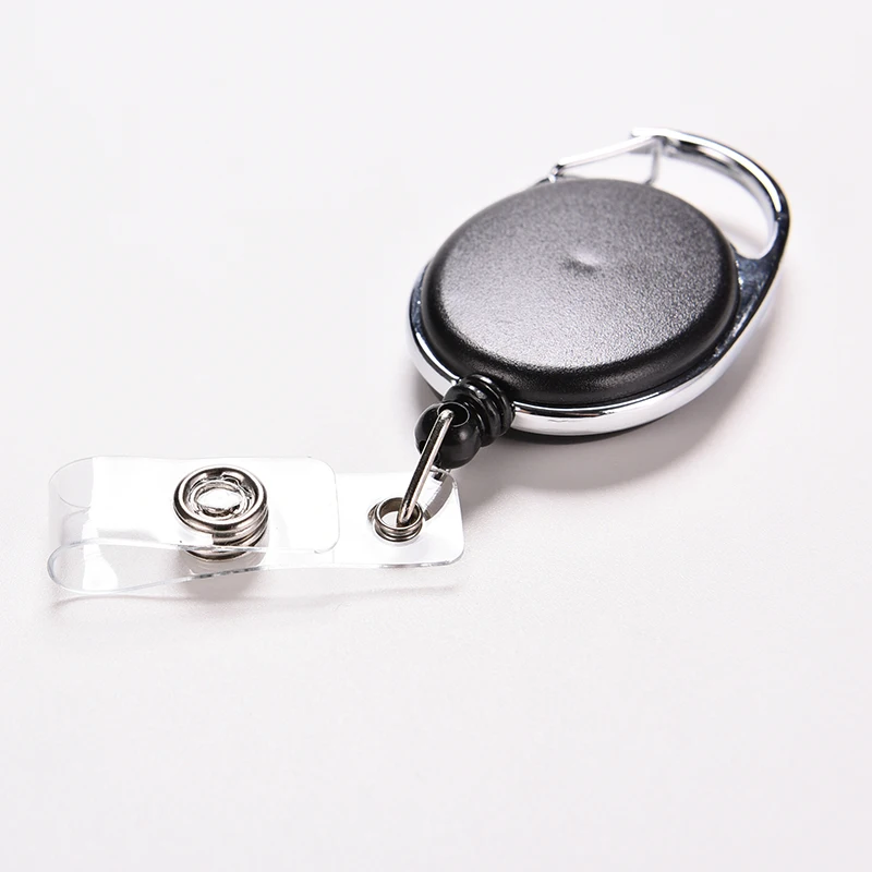 Creative Key Holder Organizer Pull Ring ID Card Badge Tag Belt Clip Chain Metal Housing Plastic Covers hot | Багаж и сумки