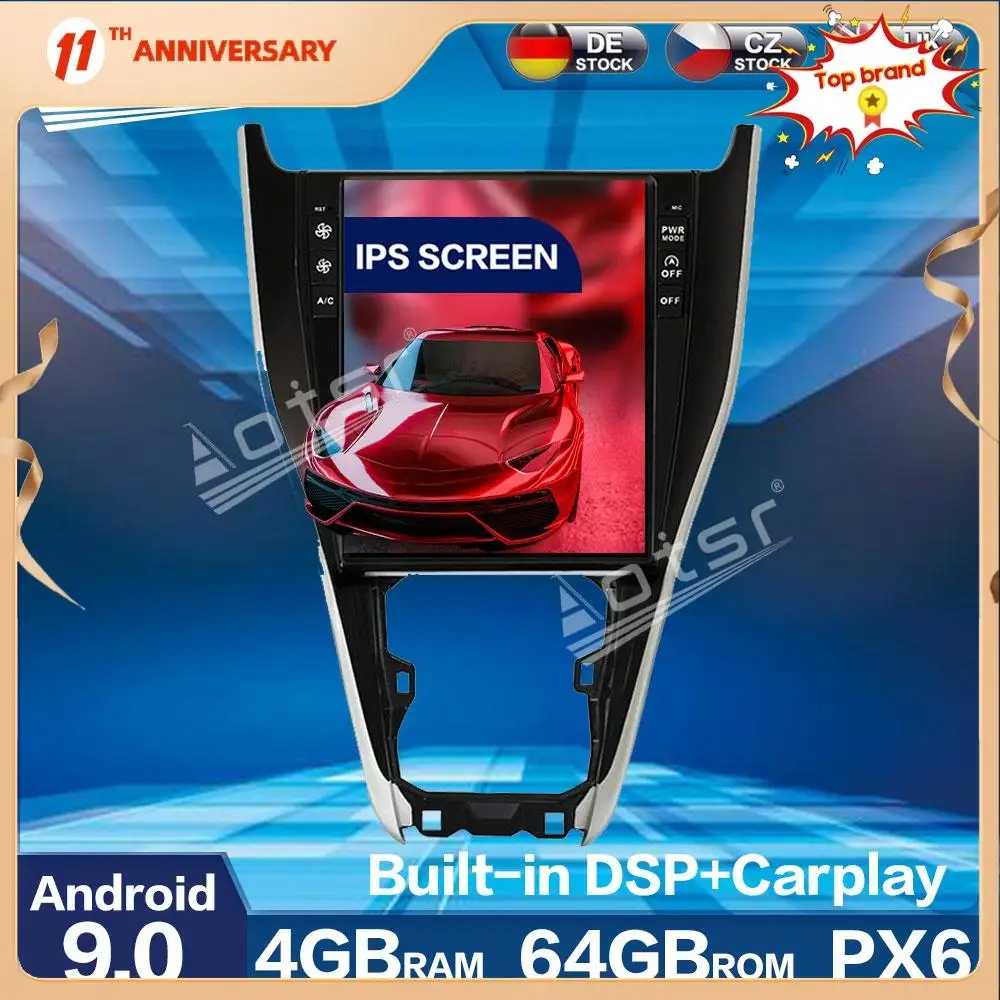 Aotsr Tesla Style PX6 Android 9,0 64G Автомобильный Радио плеер GPS навигация авто стерео Мультимедиа игра для TOYOTA Harrier 2013 - 2019
Aotsr Tesla Style PX6 Android 9,0 64G Автомобильный Радио плеер GPS навигация авто стерео Мультимедиа игра для TOYOTA Harrier 2013 - 2019