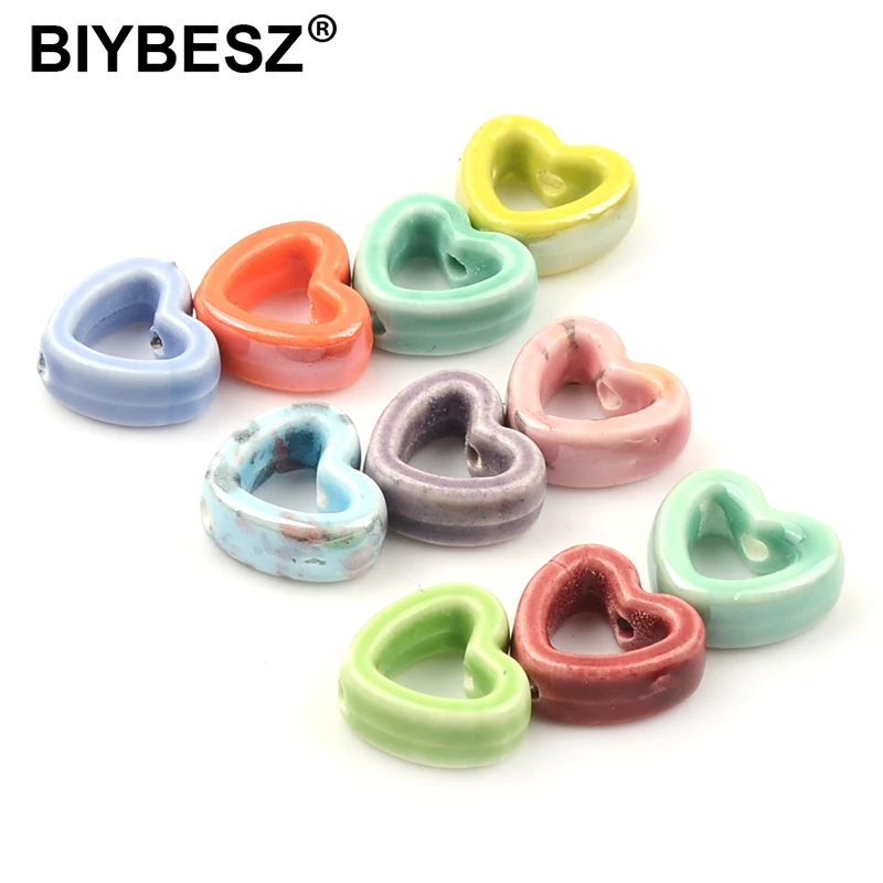 10/20pcs Diy Hollow Out Color Pattern Ceramic Beads Heart Porcelain Hole Bead For Craft Bracelet Jewelry Making Craft
10/20pcs Diy Hollow Out Color Pattern Ceramic Beads Heart Porcelain Hole Bead For Craft Bracelet Jewelry Making Craft