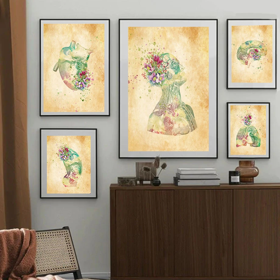 Anatomy Art Human Heart Brain Lungs Wall Art Canvas Painting Nordic Posters And Prints Wall Pictures For Doctor Office Decor
Anatomy Art Human Heart Brain Lungs Wall Art Canvas Painting Nordic Posters And Prints Wall Pictures For Doctor Office Decor