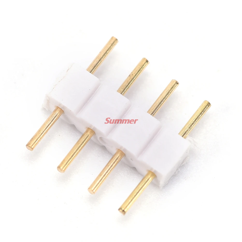 Practical 20pcs Black and white 4 pin needle 4pin RGB connector Male Female Adapter Connector
Practical 20pcs Black and white 4 pin needle 4pin RGB connector Male Female Adapter Connector