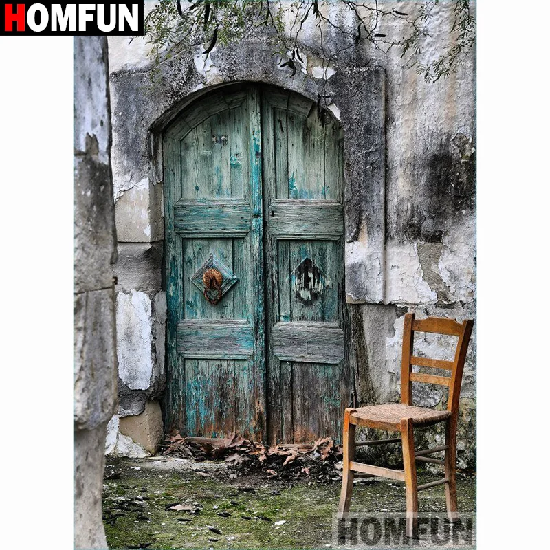 Алмазная картина HOMFUN A27817 дверное кресло из смолы 5D сделай сам вышивка крестиком