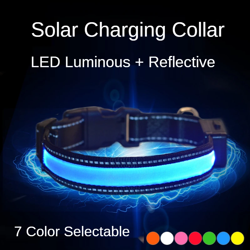Solar Charging Dog Collar USB Charging Led Dog Collar Anti-Lost/Avoid Car Accident Collar For Dogs Dog Collars Glowing Flashing
Solar Charging Dog Collar USB Charging Led Dog Collar Anti-Lost/Avoid Car Accident Collar For Dogs Dog Collars Glowing Flashing