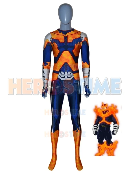 Endeavor костюм My hero Academy косплей 3D печать Volpina Аля супер герой лайкра Zentai боди |
