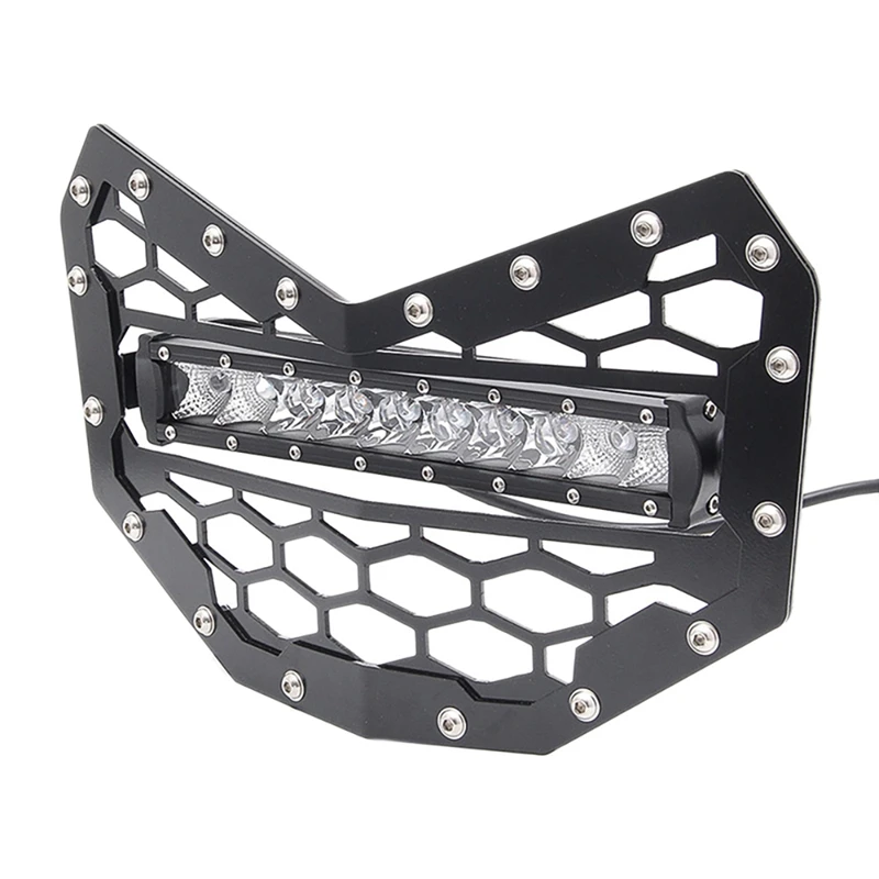 ATV UTV Front Bumper Mesh Grille Grill Guard with LED Light for Polaris Can-Am Maverick X3 2016 2017 2018 2019
ATV UTV Front Bumper Mesh Grille Grill Guard with LED Light for Polaris Can-Am Maverick X3 2016 2017 2018 2019