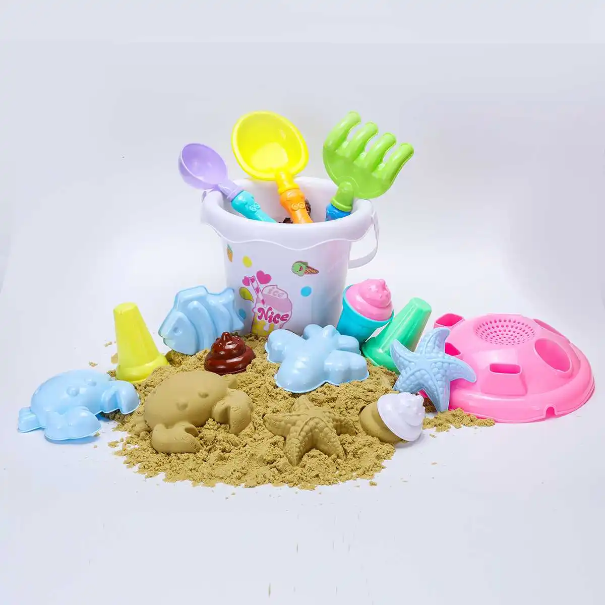 Sand Toy Ice Cream Mold Scoop Plastic Beach Dessert Set Toys for Children Kids Summer Outdoor Pretend Game Water Sand Cake Mould
Sand Toy Ice Cream Mold Scoop Plastic Beach Dessert Set Toys for Children Kids Summer Outdoor Pretend Game Water Sand Cake Mould