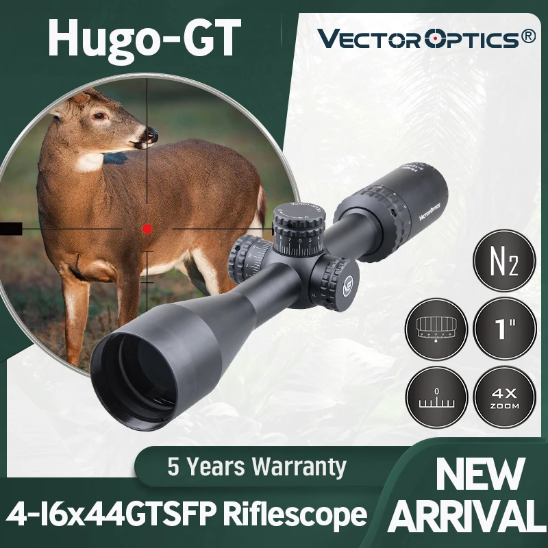 Vector Optics Hugo 4-16x44 GT 1" Riflescope Min 10Y Turret Lock Illuminated Glass Reticle Focus Rem 700 Varmint Hunting
Vector Optics Hugo 4-16x44 GT 1" Riflescope Min 10Y Turret Lock Illuminated Glass Reticle Focus Rem 700 Varmint Hunting