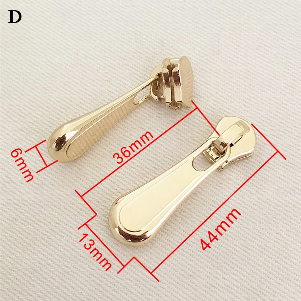 

1Pcs Gold Universal Instant Fix Zipper Replacement Zip Slider Repair Kit Teeth Rescue New Design Zippers For Sewing Clothes Gold