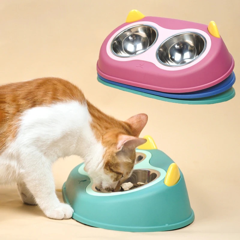 Чаши для питьевой воды Pet Cat и Миска Для Кормления Собаки, двойная чаша из нержавеющей стали с наклоном на 15 °, Нескользящие
Чаши для питьевой воды Pet Cat и Миска Для Кормления Собаки, двойная чаша из нержавеющей стали с наклоном на 15 °, Нескользящие