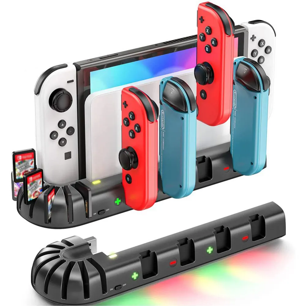 Game Handle Charging Stock For Switch OLED Left Right Handle Charging Base With Cassette Storage
Game Handle Charging Stock For Switch OLED Left Right Handle Charging Base With Cassette Storage