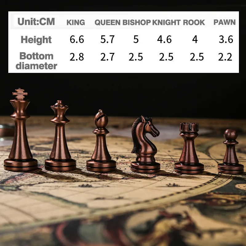 30Cm Metal Chess Set Luxury Protable Folding Wooden Chess Board Games Texture Classic Handmade Knights Pieces Queen Gambit
30Cm Metal Chess Set Luxury Protable Folding Wooden Chess Board Games Texture Classic Handmade Knights Pieces Queen Gambit