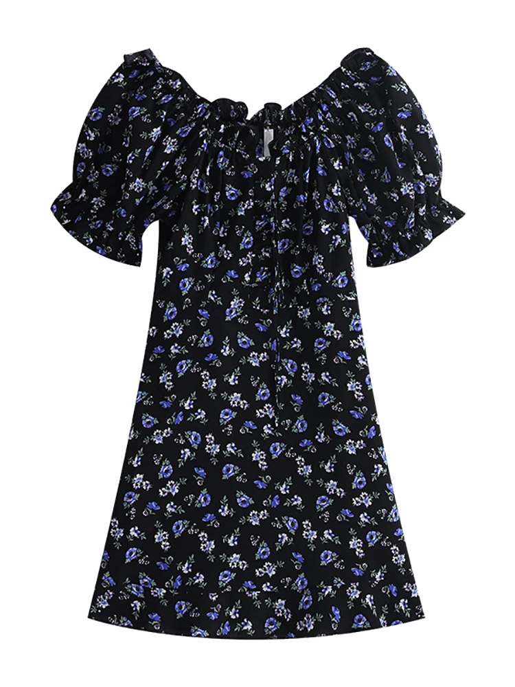 Floral dress women's spring summer 2021 new French niche design small temperament A-line skirt
Floral dress women's spring summer 2021 new French niche design small temperament A-line skirt