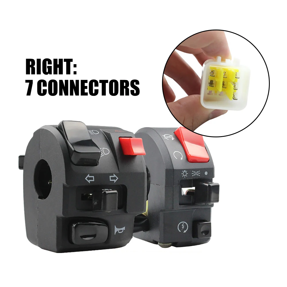 7"/8" Motorcycle Handlebar Controller Switch Turn Signal Fog Light Start Kit Horn Button Warning Light Switches for 300cc 600cc
7"/8" Motorcycle Handlebar Controller Switch Turn Signal Fog Light Start Kit Horn Button Warning Light Switches for 300cc 600cc