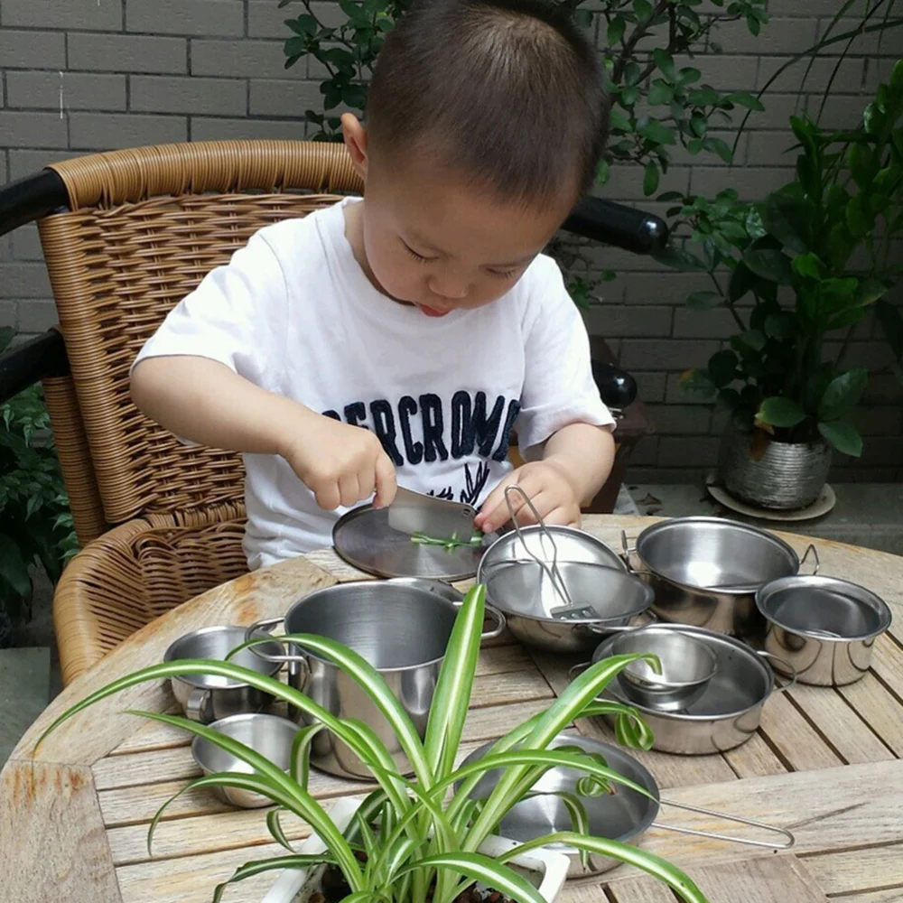 1 Set 25pcs Play Pots and Pans Toys for Kids -Kitchen Playset Pretend Cookware Mini Stainless Steel Cooking Utensils Development
1 Set 25pcs Play Pots and Pans Toys for Kids -Kitchen Playset Pretend Cookware Mini Stainless Steel Cooking Utensils Development