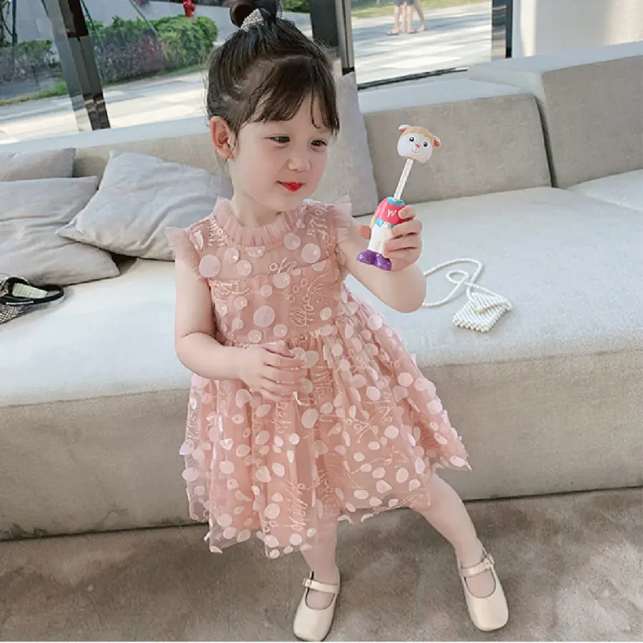 2020 Summer New Korean Girl Princess Dress Kids Dresses for Girls Toddler Cute Lovely Mesh Patchwork Dress Baby Clothes 2-7 Year
2020 Summer New Korean Girl Princess Dress Kids Dresses for Girls Toddler Cute Lovely Mesh Patchwork Dress Baby Clothes 2-7 Year