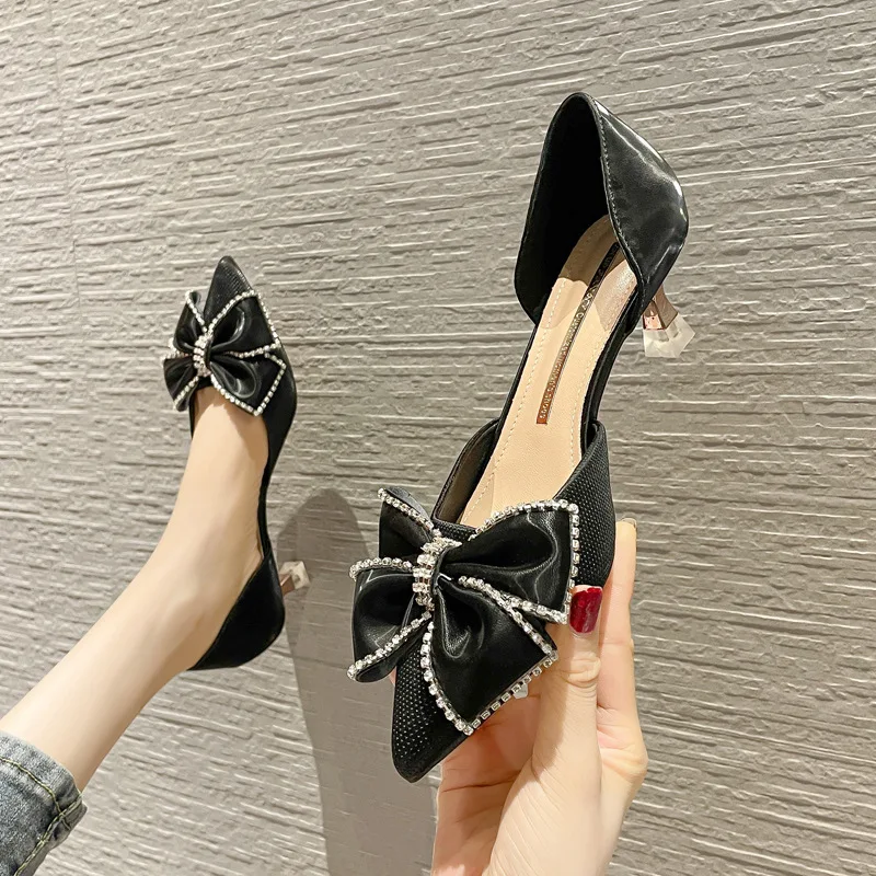 Pointed Toe Women Office Pumps Shallow Slip On Mules Thin High Heels Party Pumps Black/Beige Elegant Pumps Shoes Woman
Pointed Toe Women Office Pumps Shallow Slip On Mules Thin High Heels Party Pumps Black/Beige Elegant Pumps Shoes Woman