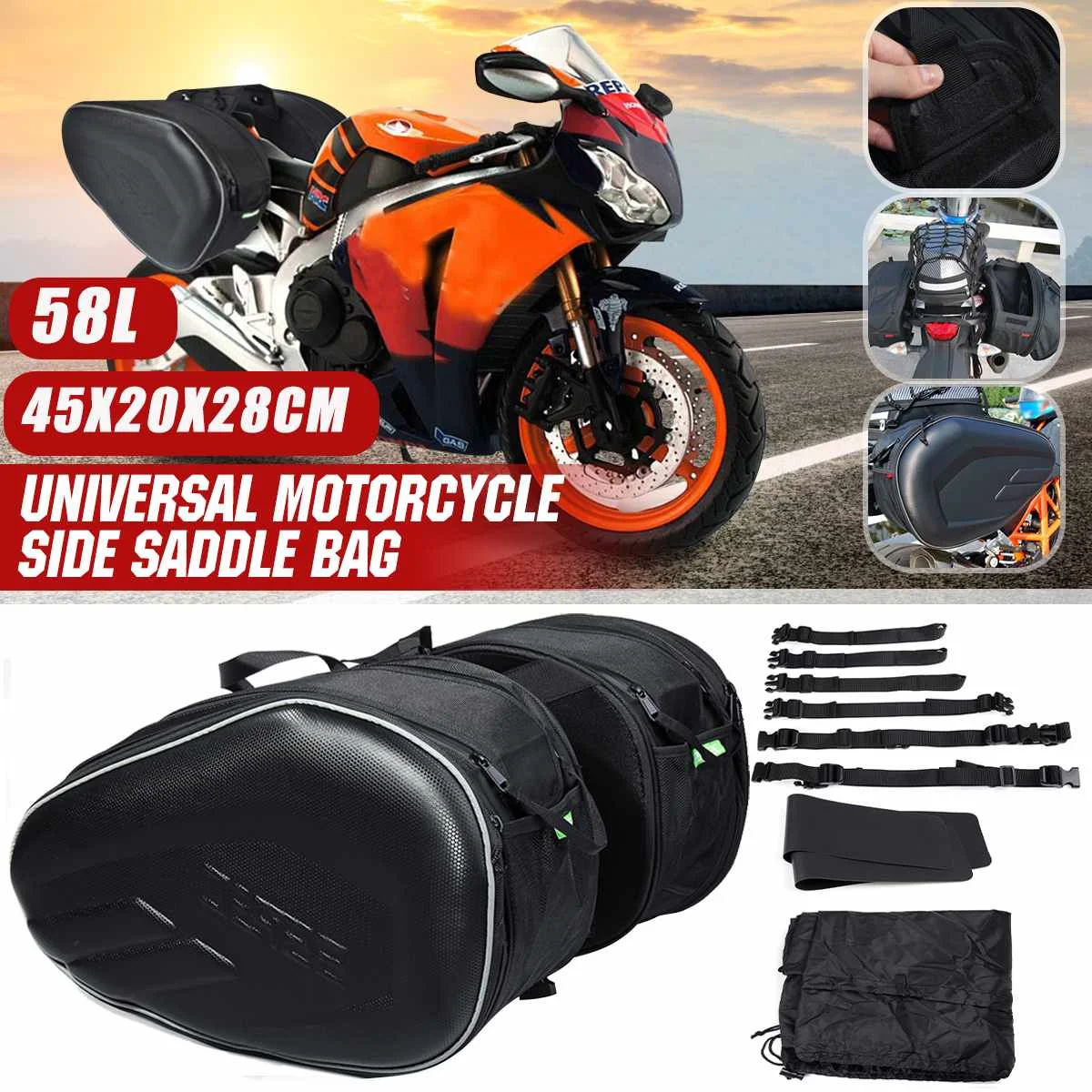 58L Motorcycle Waterproof Racing Race Moto Helmet Travel Bags Suitcase Saddlebags Motorcycle side Bags Oxford Fabric Moto Trunk
58L Motorcycle Waterproof Racing Race Moto Helmet Travel Bags Suitcase Saddlebags Motorcycle side Bags Oxford Fabric Moto Trunk