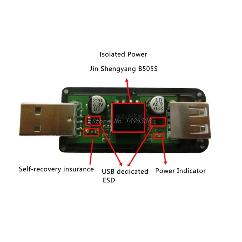 USB To Isolator Industrial Grade Digital Isolators With Shell 12Mbps Speed ADUM4160/ADUM316 Drop Ship|USB-гаджеты| |