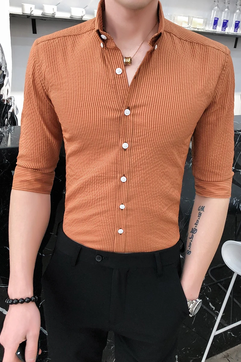 Men's Half-sleeved Shirts 2021 Spring and Summer Classic Business High-quality Casual Slim Tops Fashion Men's Clothing Shirts
Men's Half-sleeved Shirts 2021 Spring and Summer Classic Business High-quality Casual Slim Tops Fashion Men's Clothing Shirts