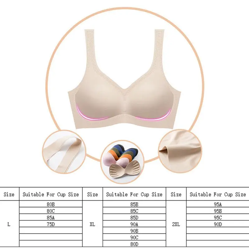 Comfort Ladies Lace Sports Yoga Bra Push Up Wireless Seamless Underwear Non-Wire Shockproof Padded Lingerie High Elastic Tops
Comfort Ladies Lace Sports Yoga Bra Push Up Wireless Seamless Underwear Non-Wire Shockproof Padded Lingerie High Elastic Tops