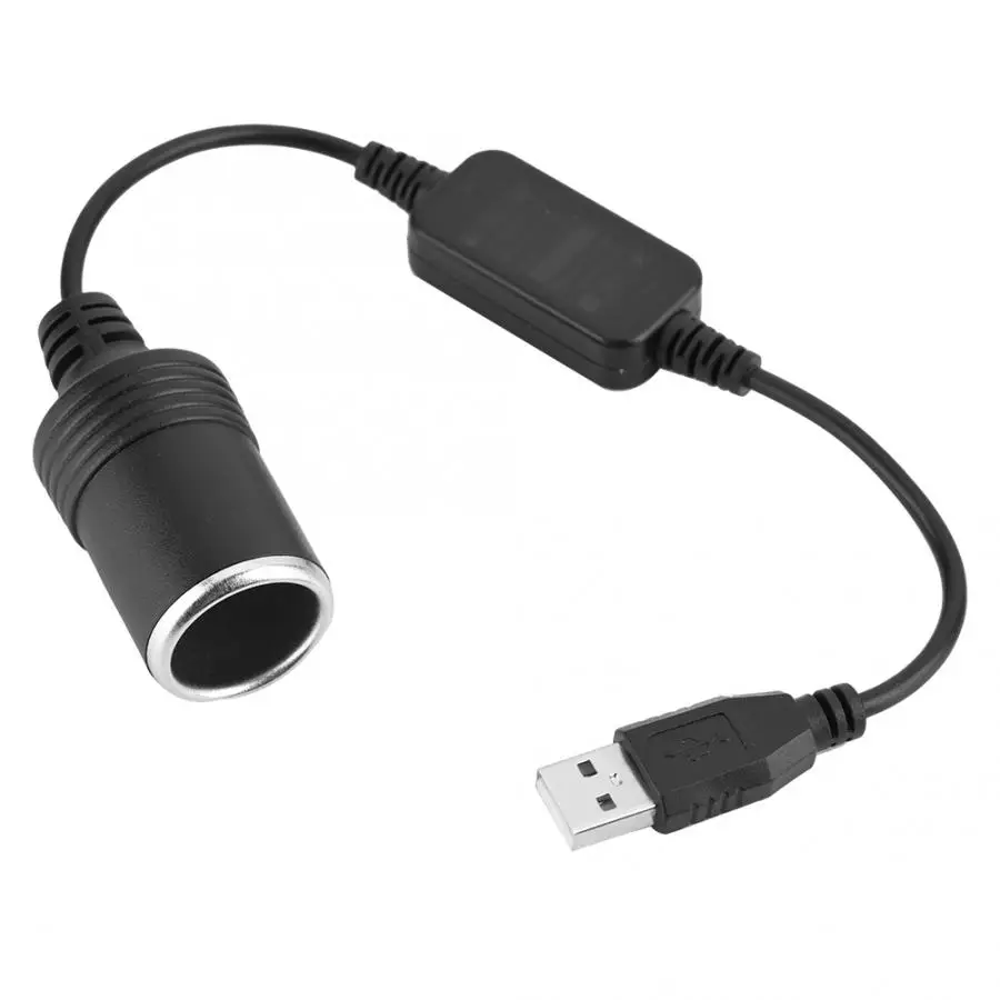 USB до 12 В розетка для автомобильного прикуривателя Женский преобразователь