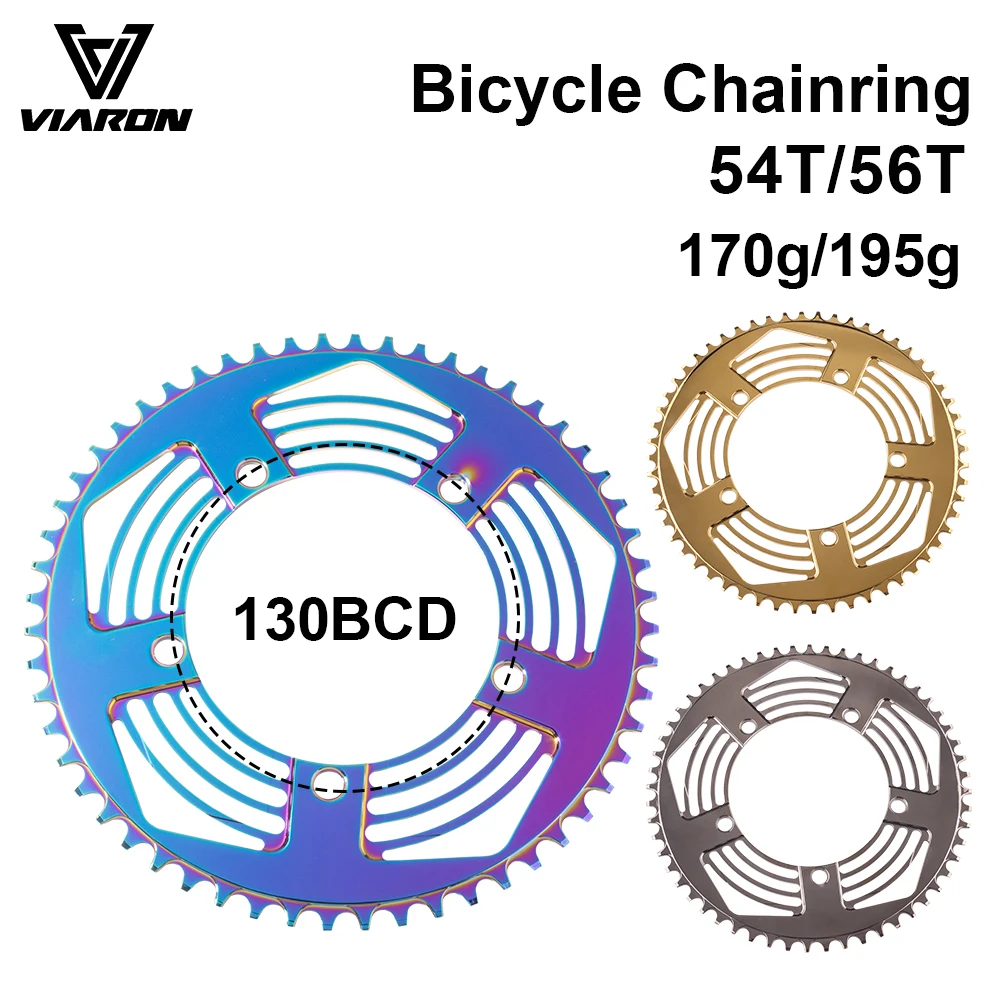 VIARON BMX Folding Bike Chainwheel 130BCD CNC Bicycle Chainring Narrow Width 54T/56T Aluminum Alloy7075 For Cycling Accessories
VIARON BMX Folding Bike Chainwheel 130BCD CNC Bicycle Chainring Narrow Width 54T/56T Aluminum Alloy7075 For Cycling Accessories