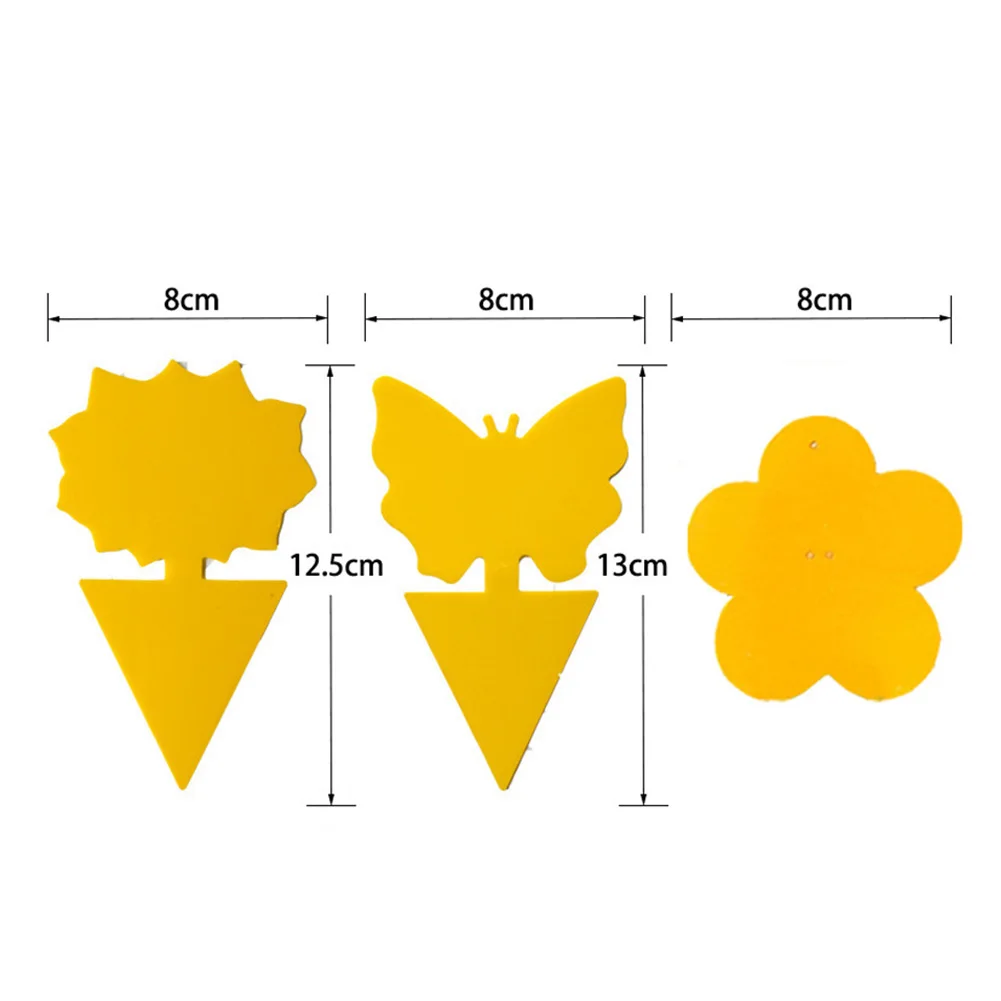 20Pcs Butterfly/Flower Shape Flying Gnat Catcher Insect Pest Control Dual Sided Yellow Strong Glue Sticky Trap Indoor Outdoor
20Pcs Butterfly/Flower Shape Flying Gnat Catcher Insect Pest Control Dual Sided Yellow Strong Glue Sticky Trap Indoor Outdoor