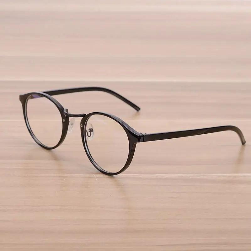 Модные Винтажные прозрачные круглые очки Женская оправа для близорукости