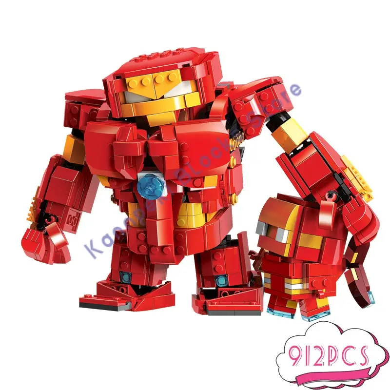 New 912PCS Heroes Iron Mecha Dolls MOC Building Blocks Bricks Gifts Super Kids Children DIY Sets Toys Model
New 912PCS Heroes Iron Mecha Dolls MOC Building Blocks Bricks Gifts Super Kids Children DIY Sets Toys Model