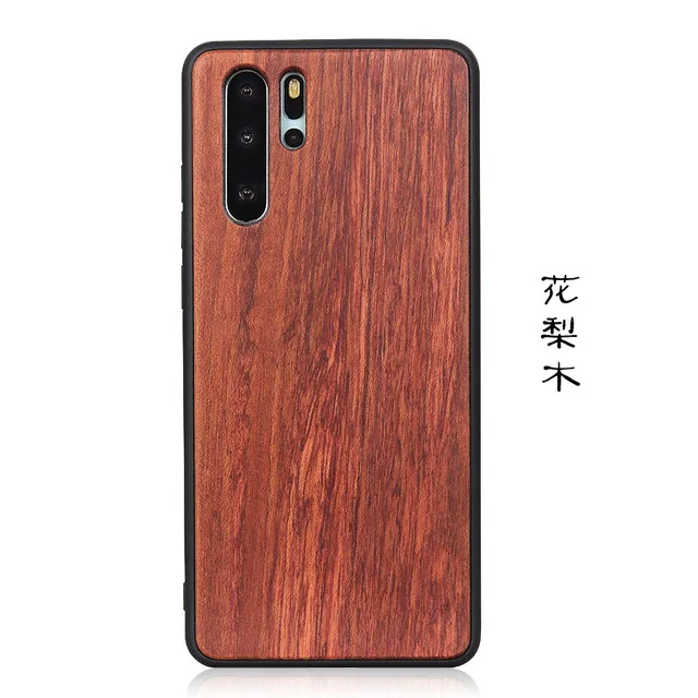100% натуральный зеленый бамбуковый Деревянный Жесткий чехол для телефона Huawei P30 Pro
