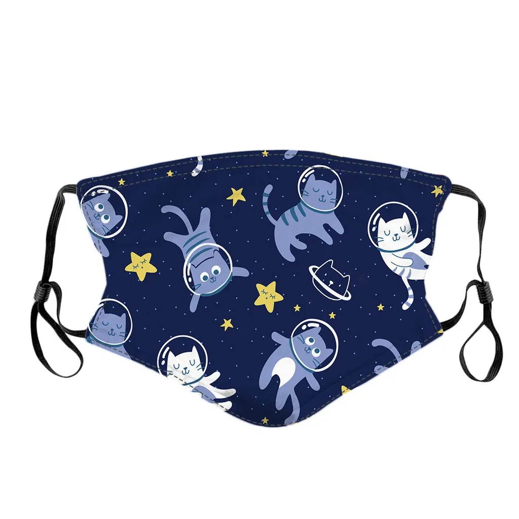 5PC Mask + 10 Filters Reusable Polyester Face Mask Fashion Children Space Print Breathing Mouth Cover Mouth Mask With Design
5PC Mask + 10 Filters Reusable Polyester Face Mask Fashion Children Space Print Breathing Mouth Cover Mouth Mask With Design
