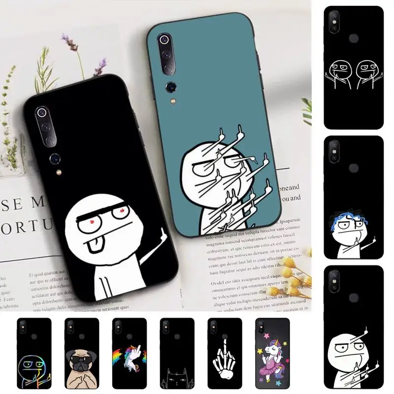 FHNBLJ Funny Man Middle Finger Phone Case for Xiaomi mi 5 6 8 9 10 lite pro SE Mix 2s 3 F1 Max2 3
FHNBLJ Funny Man Middle Finger Phone Case for Xiaomi mi 5 6 8 9 10 lite pro SE Mix 2s 3 F1 Max2 3