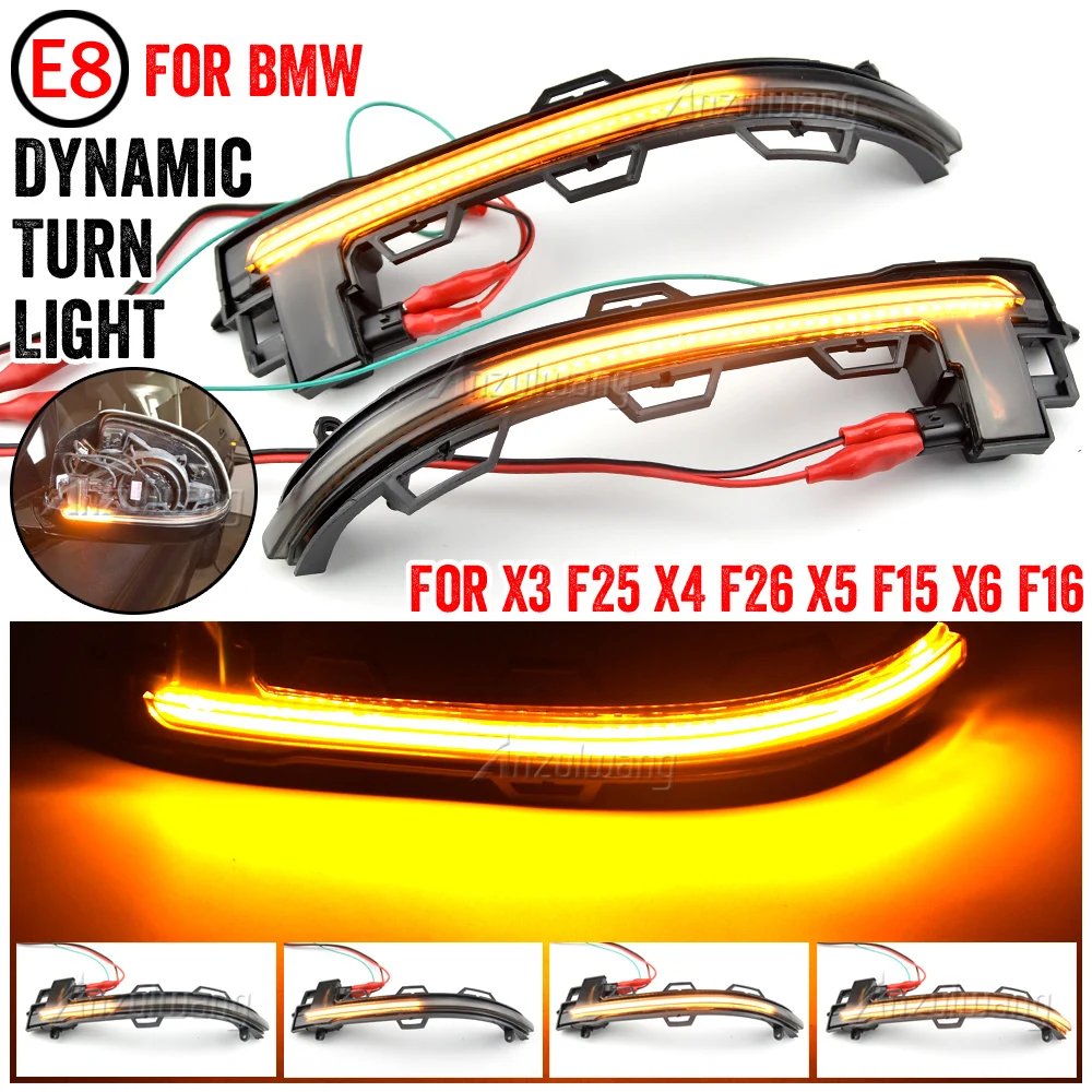 Smoked Side Mirror Sequential Turn Signal Light For BMW X3 F25 X4 F26 X5 F15 X6 F16 2014-2018 LED Dynamic Turn Signal Light 12v
Smoked Side Mirror Sequential Turn Signal Light For BMW X3 F25 X4 F26 X5 F15 X6 F16 2014-2018 LED Dynamic Turn Signal Light 12v