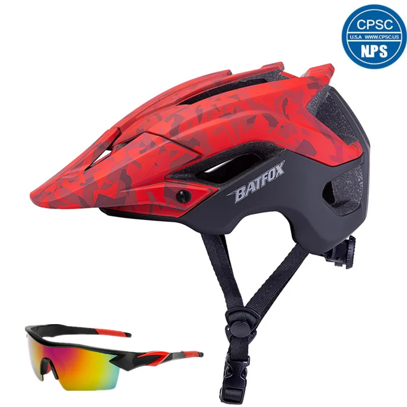 BATFOX Ultralight Intergrally-molded Bike Helmet Impact Resistance Cycling Helmet MTB Road Bike Safety Helmet With Sunglasses
BATFOX Ultralight Intergrally-molded Bike Helmet Impact Resistance Cycling Helmet MTB Road Bike Safety Helmet With Sunglasses