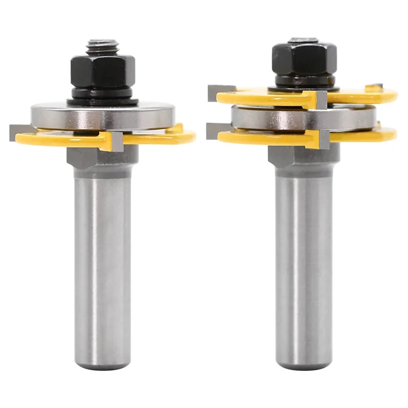 2pcs 12mm Shank 1/2 shank Joint Assemble Router Bits Tongue & Groove T-Slot Milling Cutter for Wood Woodwork Cutting Tools
2pcs 12mm Shank 1/2 shank Joint Assemble Router Bits Tongue & Groove T-Slot Milling Cutter for Wood Woodwork Cutting Tools