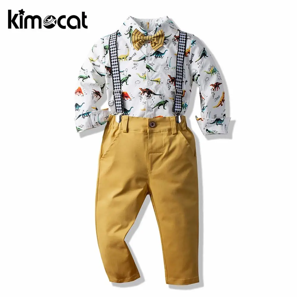 Kimocat одежда для маленьких мальчиков джентльменов с принтом динозавра хлопковая Высококачественная рубашка + комбинезоны галстук с длинным ...
Kimocat одежда для маленьких мальчиков джентльменов с принтом динозавра хлопковая Высококачественная рубашка + комбинезоны галстук с длинным ...
