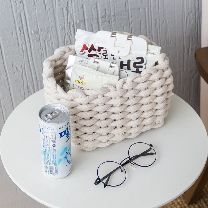 Japanese-Style Cotton Thread Storage Basket Sundries Finishing Basket Clothing Toys Desktop Storage Basket Cloth Woven Basket
Japanese-Style Cotton Thread Storage Basket Sundries Finishing Basket Clothing Toys Desktop Storage Basket Cloth Woven Basket