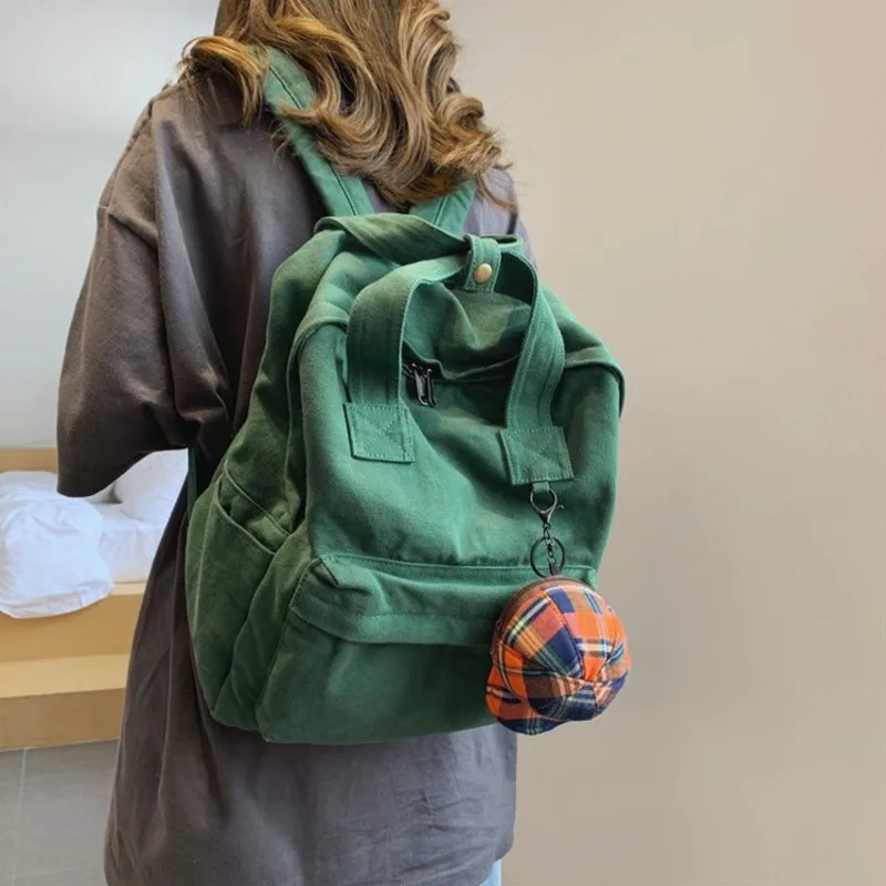 Fashion Solid Color Department Yuansufeng Large Capacity Ancient Work Sense School Bag Women's 2021 Simple Versatile Backpack
Fashion Solid Color Department Yuansufeng Large Capacity Ancient Work Sense School Bag Women's 2021 Simple Versatile Backpack