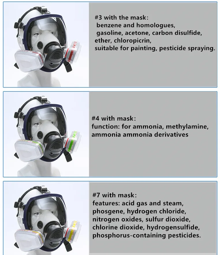 Chemical Mask 6800 Gas Mask Dustproof Respirator Paint Pesticide Spray Silicone Full Face Filters for Laboratory Welding
Chemical Mask 6800 Gas Mask Dustproof Respirator Paint Pesticide Spray Silicone Full Face Filters for Laboratory Welding