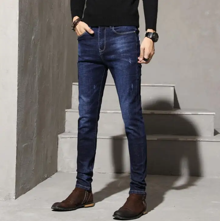 2020 High Quality Slim fit Straight Jeans Fashion Classic Men Jeans Long Pants For Male
2020 High Quality Slim fit Straight Jeans Fashion Classic Men Jeans Long Pants For Male