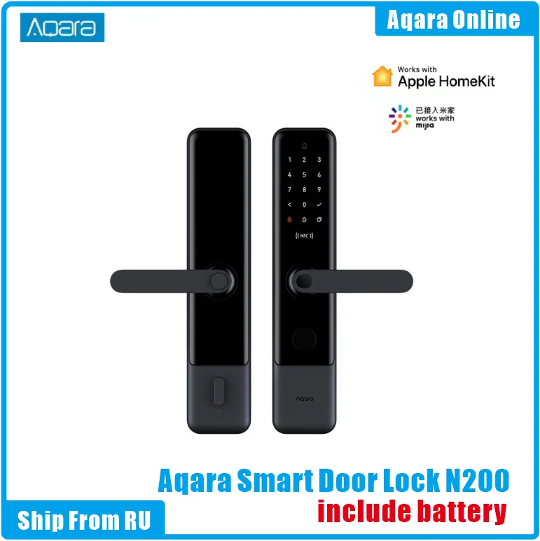 

Aqara N200 Smart Door Lock Fingerprint Password Bluetooth NFC Unlock Smart Linkage With Doorbell Works With Mijia Apple HomeKit