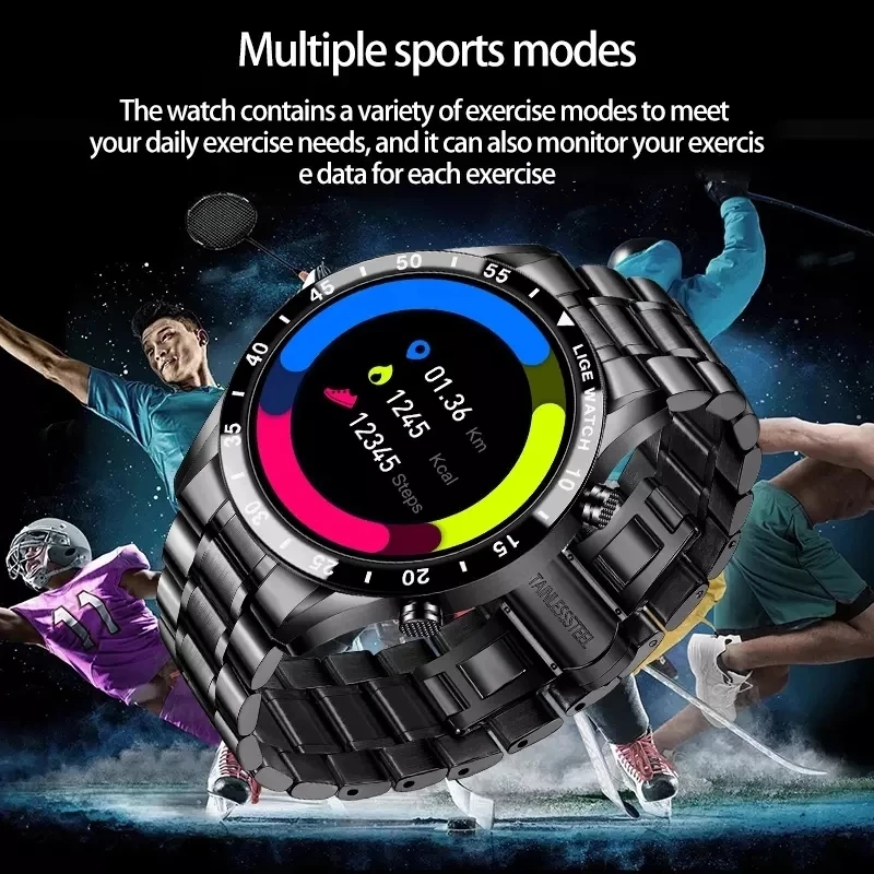 2021 Full circle touch screen steel Band luxury Bluetooth call Men smart watch Waterproof Sport Activity fitness watch+box
2021 Full circle touch screen steel Band luxury Bluetooth call Men smart watch Waterproof Sport Activity fitness watch+box