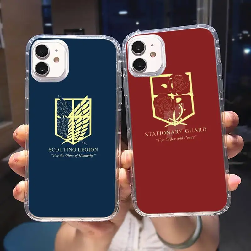 Anime Japanese attack on Titan Phone Case Transparent for iPhone 6 7 8 11 12 13 s mini pro X XS XR MAX Plus cover funda shell
Anime Japanese attack on Titan Phone Case Transparent for iPhone 6 7 8 11 12 13 s mini pro X XS XR MAX Plus cover funda shell