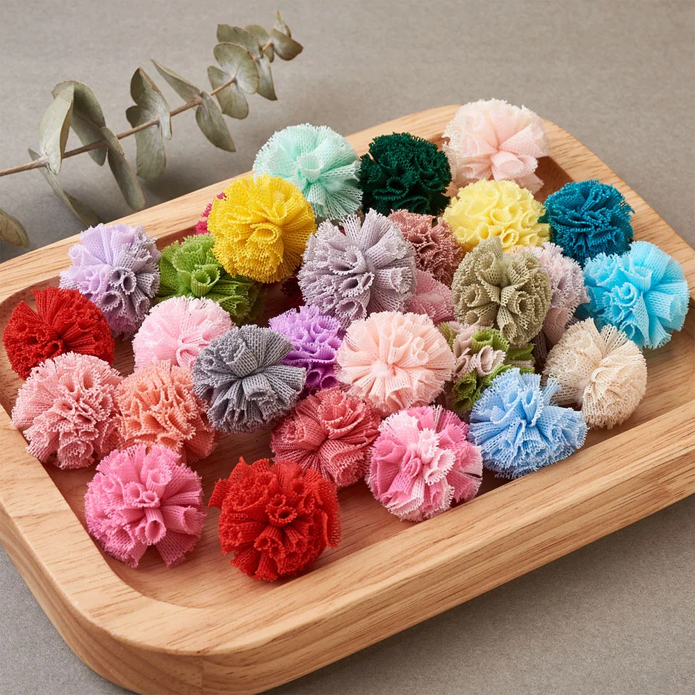 128pcs Polyester Flower Pom Pom Ball 22~25mm 32 Colors Fabric Lace Ball Charms for Wedding Party Headwear Decoration
128pcs Polyester Flower Pom Pom Ball 22~25mm 32 Colors Fabric Lace Ball Charms for Wedding Party Headwear Decoration
