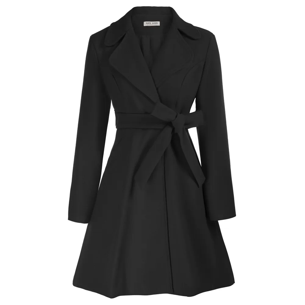 KK Women Lapel Collar Overcoat With Belt One-Button A-Line Coat Comfortable Wool Blends Fabric With Belt-fitted Loops Matched
KK Women Lapel Collar Overcoat With Belt One-Button A-Line Coat Comfortable Wool Blends Fabric With Belt-fitted Loops Matched