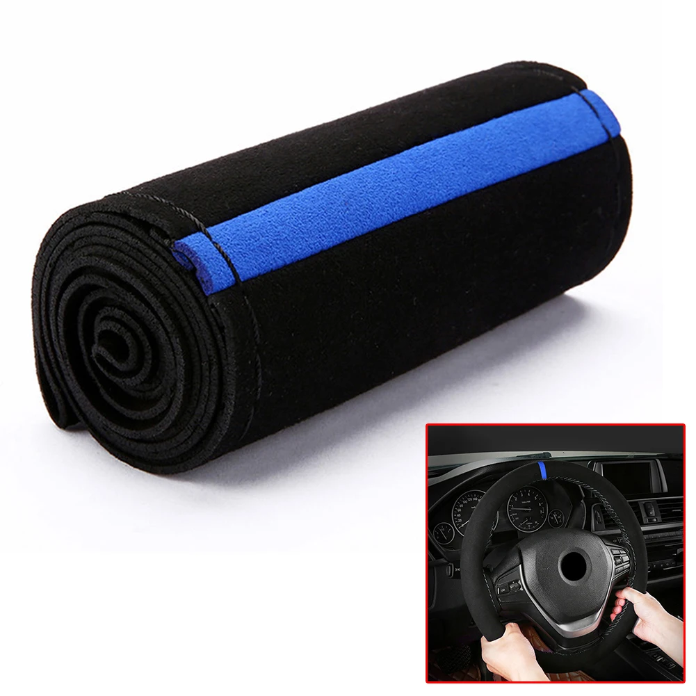 1x 38cm Car Steering Wheel Suede Anti-Slip Cover Black And Blue Automotive Interior Replacement Parts Universal DIY Trim
1x 38cm Car Steering Wheel Suede Anti-Slip Cover Black And Blue Automotive Interior Replacement Parts Universal DIY Trim