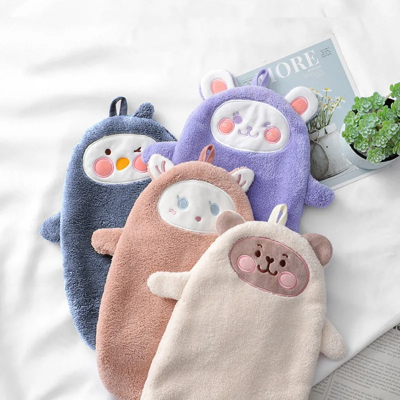 Cartoon Hand Towels Bathroom Hand Towels with Hanging Loops Cute Soft Absorbent Dish Towels Kitchen Cleaning Supplis
Cartoon Hand Towels Bathroom Hand Towels with Hanging Loops Cute Soft Absorbent Dish Towels Kitchen Cleaning Supplis