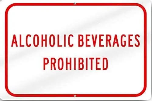 EHAKB Horizontal Alcoholic Beverages Prohibited Sign 8" X 12" inch Tall Heavy Metal Tin Sign Aluminum
EHAKB Horizontal Alcoholic Beverages Prohibited Sign 8" X 12" inch Tall Heavy Metal Tin Sign Aluminum