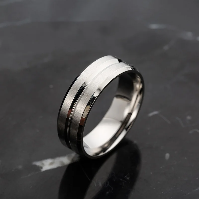 8mm Middle Groove Scrub Men's Stainless Steel Ring European and American Popular Simple Ring Ornament Wholesale
8mm Middle Groove Scrub Men's Stainless Steel Ring European and American Popular Simple Ring Ornament Wholesale